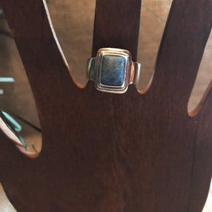 Sajen Sterling Silver Denim Blue Lapis ring - Size 7